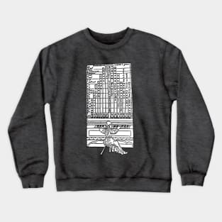 Medieval Pipe Organ Diagram Crewneck Sweatshirt